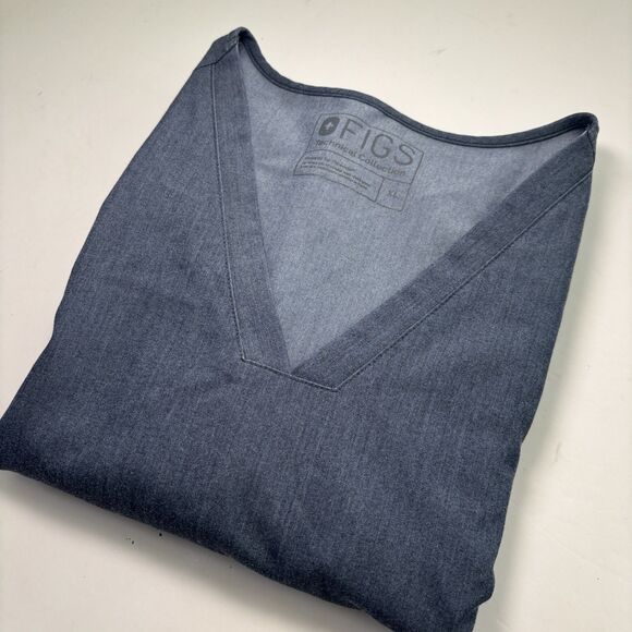 Figs Scrub Top Casma Three Pocket Scrub Shirt Women's Xl - Graphite - Picture 2 of 7